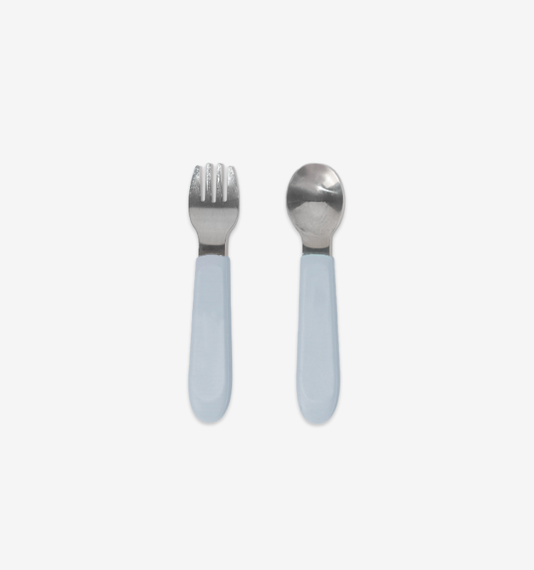 Silicone Baby Spoon Fork Set